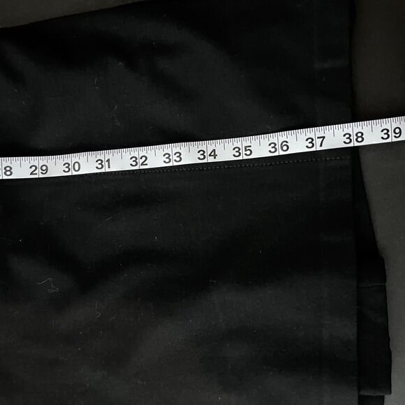 Talbots Petites Dress Womens 10P Black Ponte Sheath V Neck Short Sleeve Back Zip - Picture 7 of 7